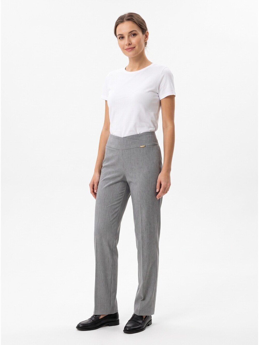 INC International Concepts Womens Size 0 Mid Rise Straight Crop Pants Grey NWT